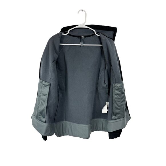 Mountain Hardwear Size Large Fleece Lined Softshell Jacket Black Full Zip - Picture 2 of 8